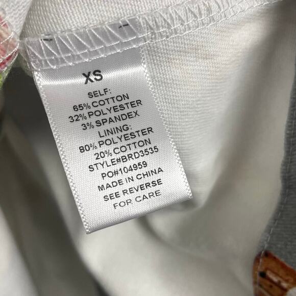 Boutique Style Ice Cream Print Mini Dress Size XS Stretch Gray Back Zip Summer - Picture 5 of 6